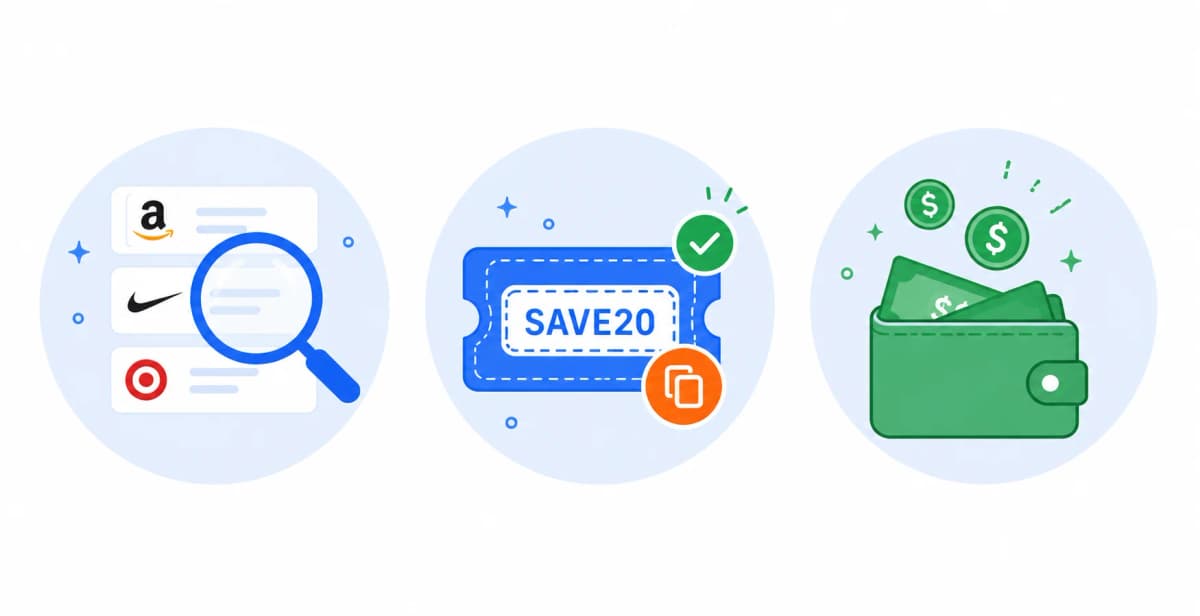 Search, copy, save — how SaveCouponCode works
